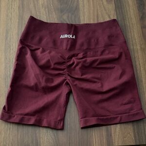 Aurola Women's Burgundy Shorts